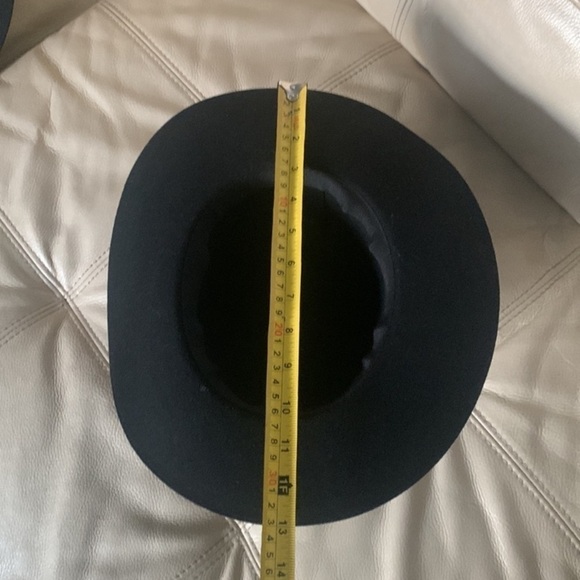 H & M fedora Felted Wool Hat black small bohemian‎ classic festive - Picture 12 of 12